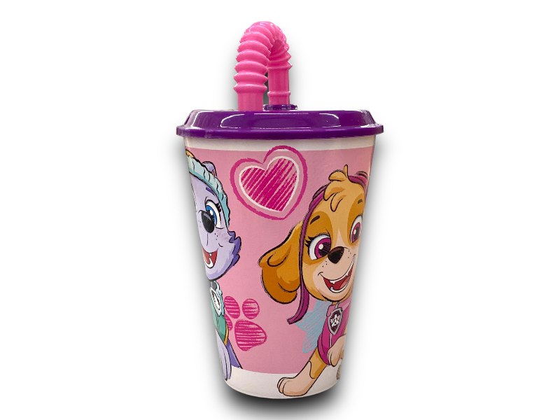 Szívószálas pohár 430ml 74530