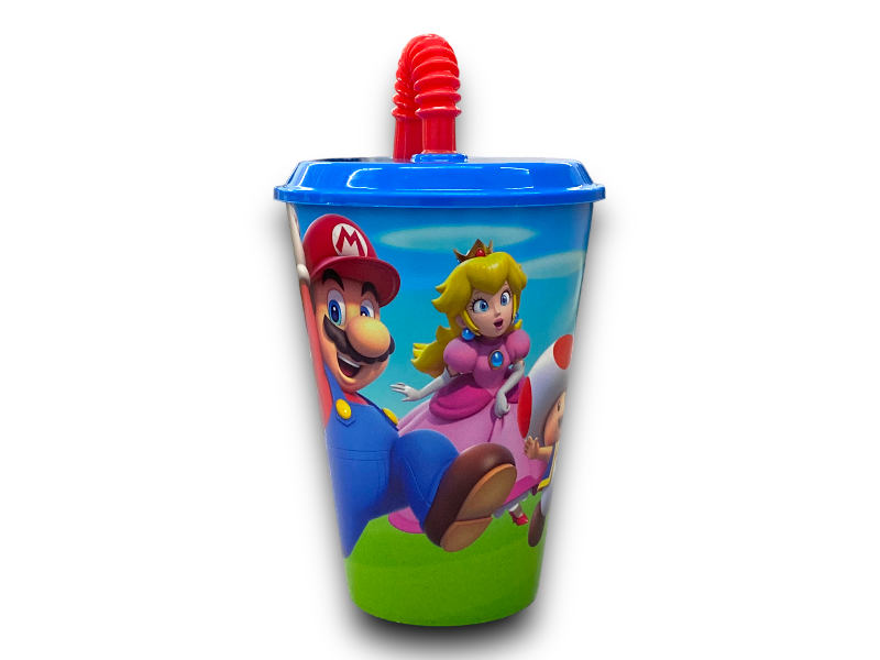 Szívószálas pohár 430ml 21430