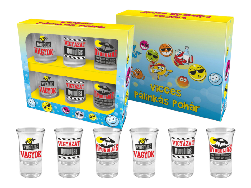 Pohárszett(6db)Nyugdíjas 35ml