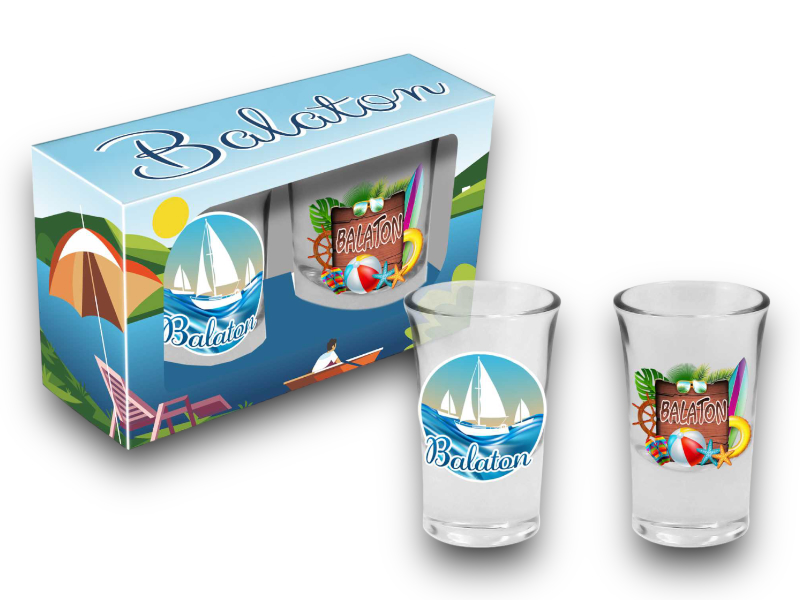 Pohárszett(2db)'Balaton 5'