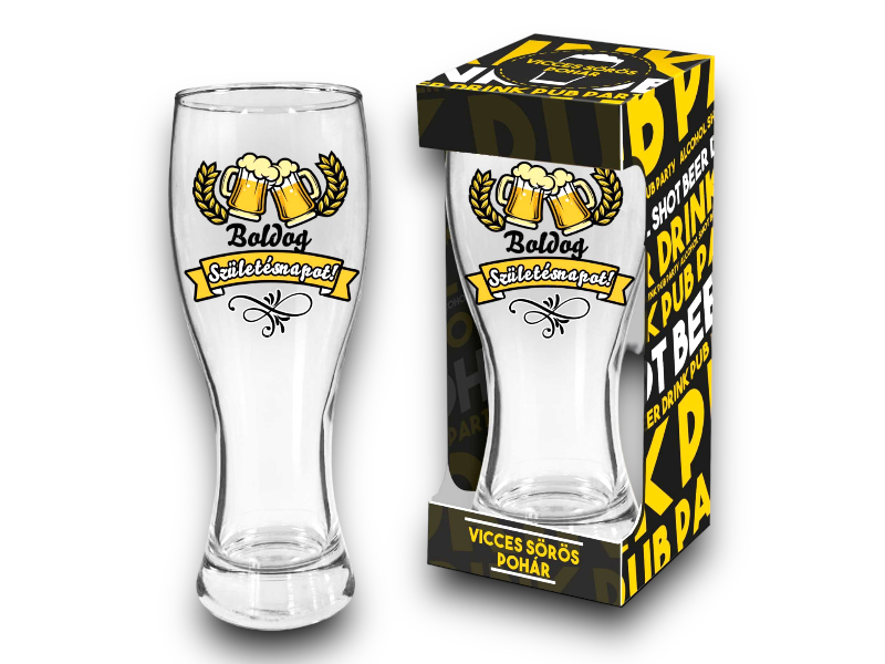Söröspohár B.születésnap.650ml