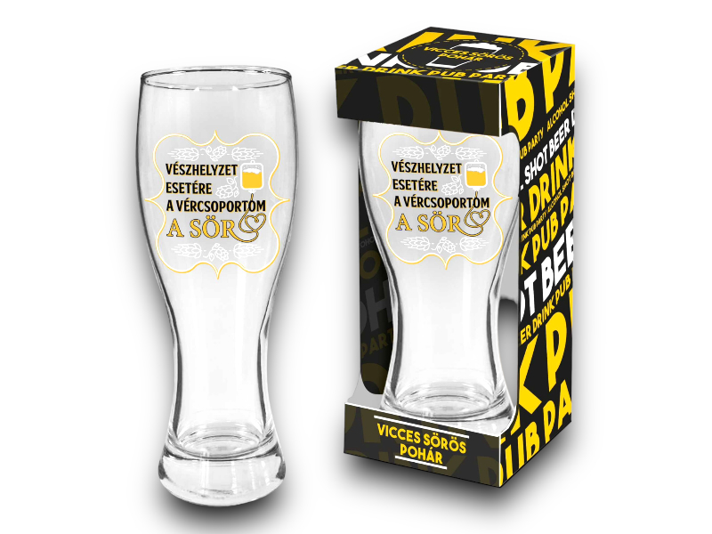 Söröspohár Vészhelyzet...650ml