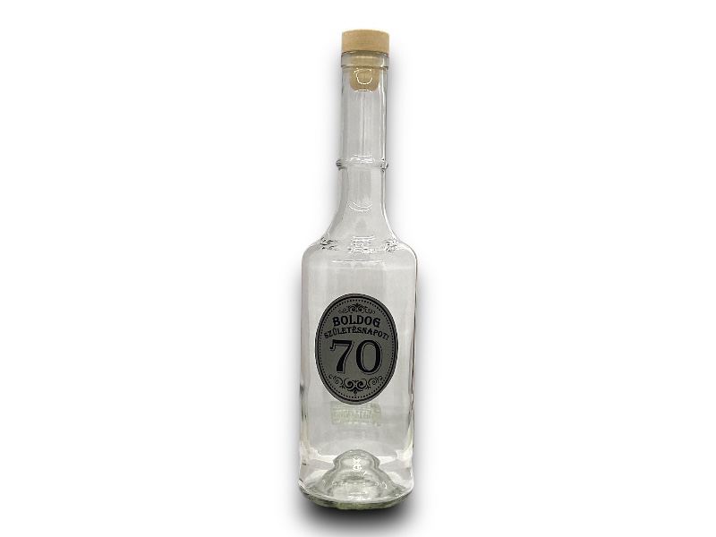 Pálinkás üveg/Születésnap 70