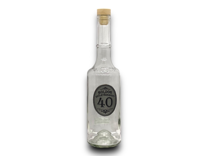 Pálinkás üveg/Születésnap 40