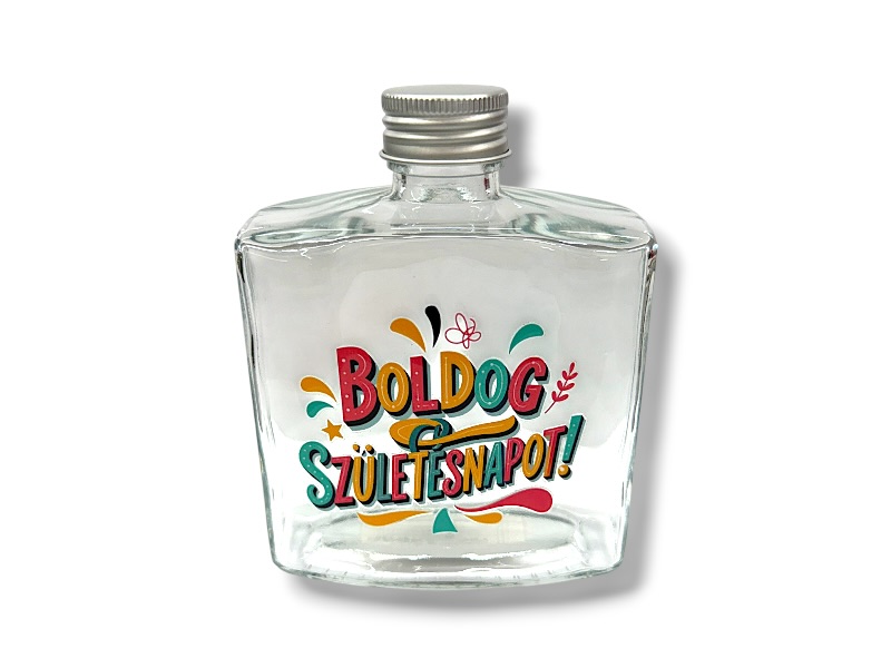 Dísz üveg BFJP-250ml Szülinapo