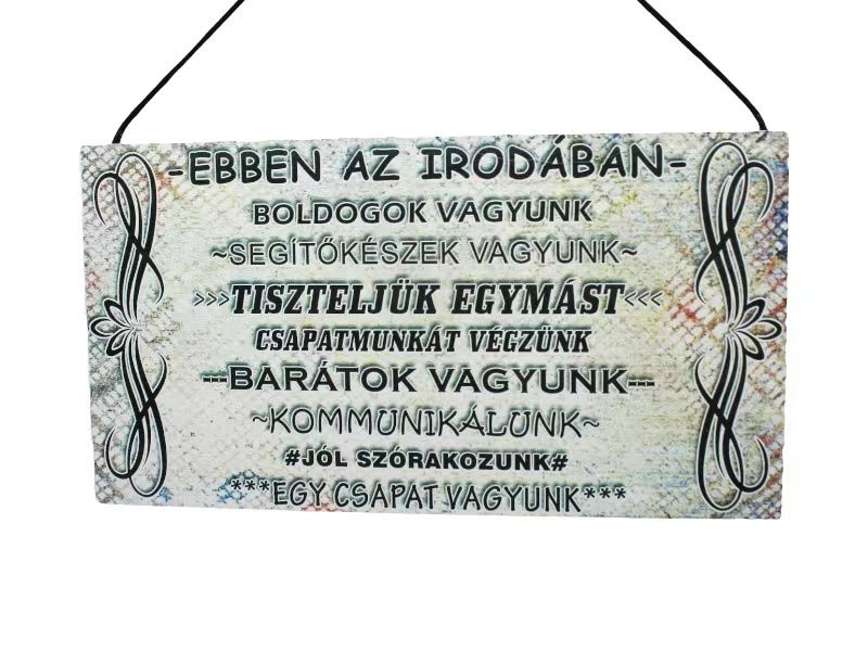 Fatábla N.Ebben az irodában...